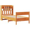 vidaXL Lit bibliothèque sans matelas cire marron 75x190 cm pin massif