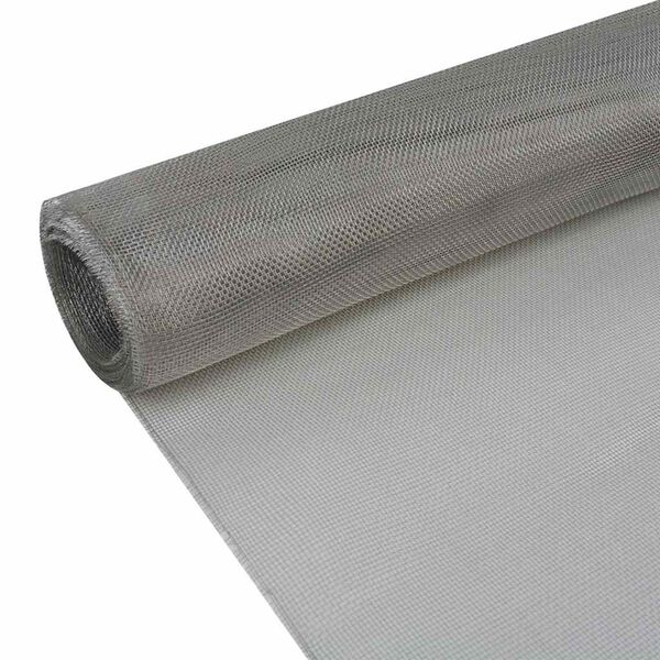 vidaXL &Eacute;cran en treillis Acier inoxydable 100x1000 cm Argent&eacute;