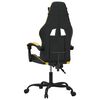 vidaXL Chaise de jeu pivotante Noir et dor&eacute; Similicuir