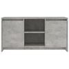 vidaXL Meuble TV Gris béton 102x37,5x52,5 cm Bois d'ingénierie
