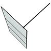 vidaXL Paroi de douche Noir 100x195 cm Verre ESG d&eacute;poli