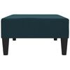 vidaXL Repose-pied Bleu 78x56x32 cm Velours