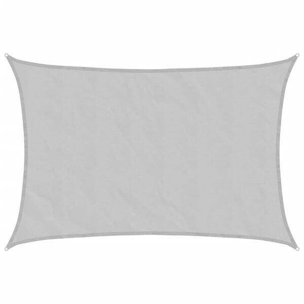 vidaXL Voile d'ombrage gris clair 7x6 m 100% polyester oxford