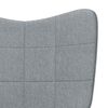 vidaXL Chaise de relaxation Gris clair Tissu
