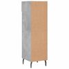 vidaXL Armoire &agrave; chaussures gris b&eacute;ton 30x35x105 cm bois d'ing&eacute;nierie