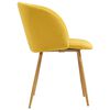 vidaXL Ensemble de salle &agrave; manger 3 pcs Tissu Jaune