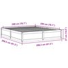 vidaXL Cadre de lit sans matelas 200x200 cm bois massif de pin