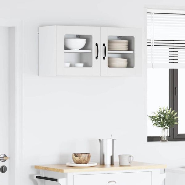 vidaXL Armoire de cuisine avec &eacute;tag&egrave;re 2 pcs Blanc 40 x 31 x 40 cm
