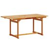 vidaXL Ensemble &agrave; Manger de jardin 7pcs bois d'acacia solide textil&egrave;ne