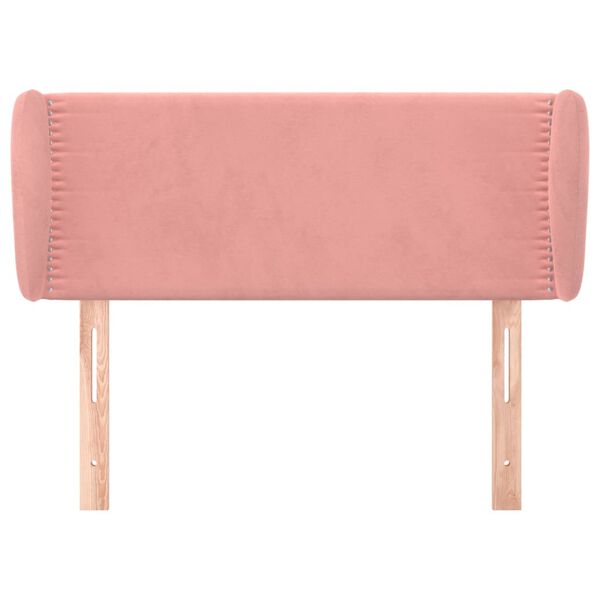 vidaXL T&ecirc;te de lit avec oreilles Rose 83x23x78/88 cm Velours