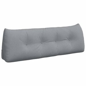 vidaXL Coussin de Dos Gris clair 140 x 24 x 50 cm tissu