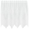 vidaXL Rideau en Dentelle Floral Blanc 100 x 150 cm Polyester