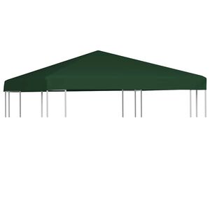 vidaXL Toile sup&eacute;rieure de belv&eacute;d&egrave;re 310 g / m&sup2; 3 x 3 m Vert