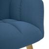 vidaXL Chaise de relaxation Bleu Tissu