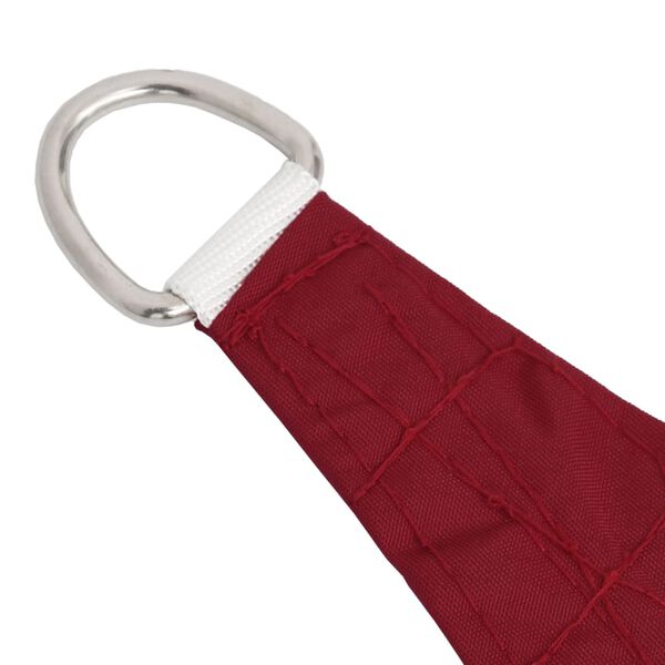 vidaXL Voile de parasol Tissu Oxford triangulaire 5x7x7 m rouge