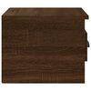 vidaXL Table de chevet murale chêne marron 41,5x36x28 cm