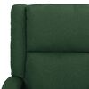 vidaXL Fauteuil de massage Vert fonc&eacute; Tissu