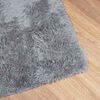 vidaXL Tapis Shaggy &agrave; poils longs NAVARRA gris clair 160x160 cm