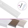 vidaXL Nez de marche forme en L 5 pcs aluminium 100 cm argent&eacute;