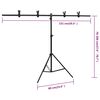 vidaXL Kit de studio photo fond, table de prise de vue et r&eacute;flecteur