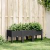 vidaXL Jardini&egrave;re avec pieds noir 120x40x42 cm PP