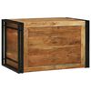 vidaXL Bo&icirc;te de rangement Marron et Noir 80 x 50 x 50 cm Bois d'acacia