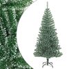 vidaXL Sapin de No&euml;l artificiel avec neige floqu&eacute;e vert 240 cm