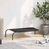 VidaXL Lit sur&eacute;lev&eacute; pour chien noir 90x50x20 cm tissu oxford et acier