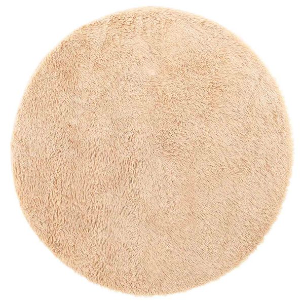 vidaXL Tapis shaggy &agrave; poils longs NAVARRA beige 240x240 cm polyester