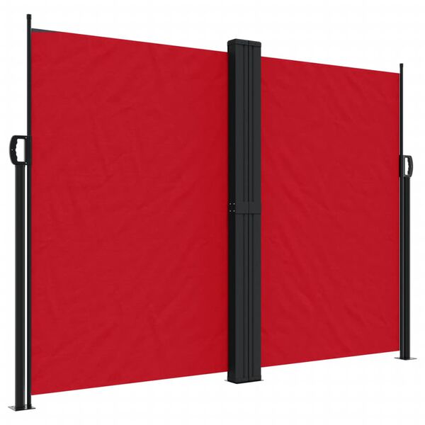vidaXL Auvent latéral rétractable rouge 180x1200 cm