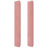 vidaXL T&ecirc;te de lit avec oreilles Rose 183x16x118/128 cm Velours