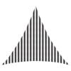 vidaXL Voile d'ombre 3 x 3 x 3 m HDPE Triangulaire Anthracite et blanc