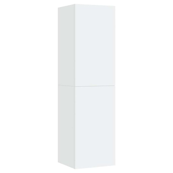 vidaXL Meubles TV 2 pcs Blanc 30,5x30x110 cm Bois d&rsquo;ing&eacute;nierie