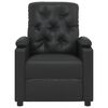 vidaXL Fauteuil de massage Noir Similicuir