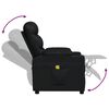 vidaXL Fauteuil de massage Noir Similicuir