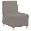 vidaXL Unit&eacute; de Sofa Modulaire Sans Accoudoirs Taupe tissu