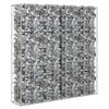 vidaXL Mur &agrave; gabion avec couvercles Acier galvanis&eacute; 80x20x100 cm