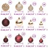 vidaXL Boules de No&euml;l 100 pcs champagne et marron 3 / 4 / 6 cm