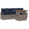 vidaXL Ensemble de canap&eacute; de jardin 5 pc 4-Nombre de places