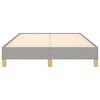 vidaXL Cadre de lit sans matelas gris clair 120x190 cm tissu