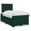 vidaXL Sommier &agrave; lattes de lit avec matelas vert fonc&eacute; 120x190 cm