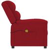 vidaXL Fauteuil de massage Rouge bordeaux Velours