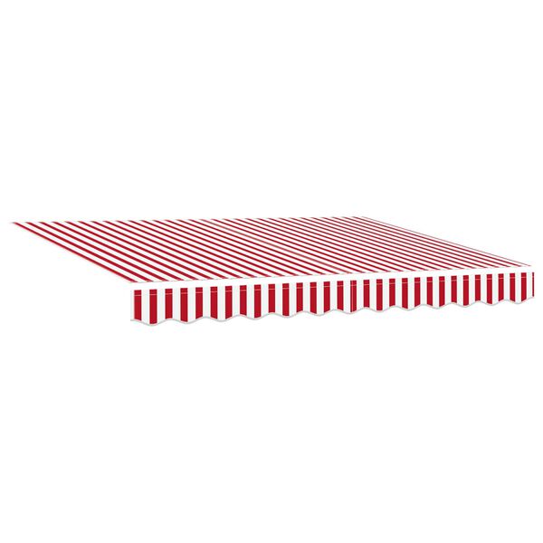 vidaXL Auvent R&eacute;tractable Rouge et Blanc 350 x 250 cm