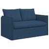 vidaXL Canap&eacute; Bleu 136 x 82 x 85 cm tissu