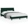 vidaXL Lit avec matelas Hanko vert fonc&eacute; 120x200 cm velours