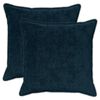 vidaXL Housse de coussin 2 pc HOUTEN Bleu marine 80 x 80 cm