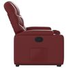 vidaXL Fauteuil inclinable Rouge bordeaux Similicuir