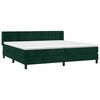vidaXL Sommier &agrave; lattes de lit et matelas Vert fonc&eacute; 200x200cm Velours