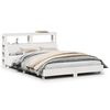 vidaXL Cadre de lit sans matelas blanc 150x200 cm bois de pin massif