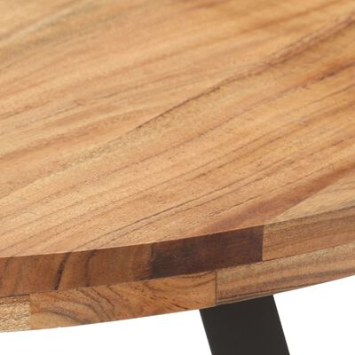 vidaXL Table de salle à manger 80 cm Bois d'acacia solide